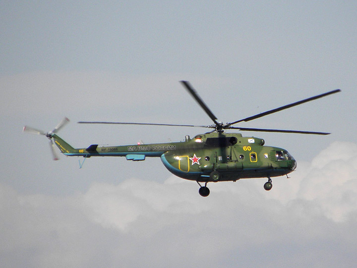 Вертолет Ми-8МТВ2 Черноморского флота, бортовой "60 желтый"