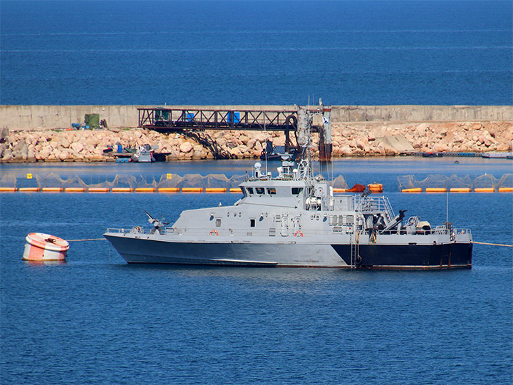 Противодиверсионный катер П-424 "Кинель" типа "Грачонок" Черноморского флота РФ
