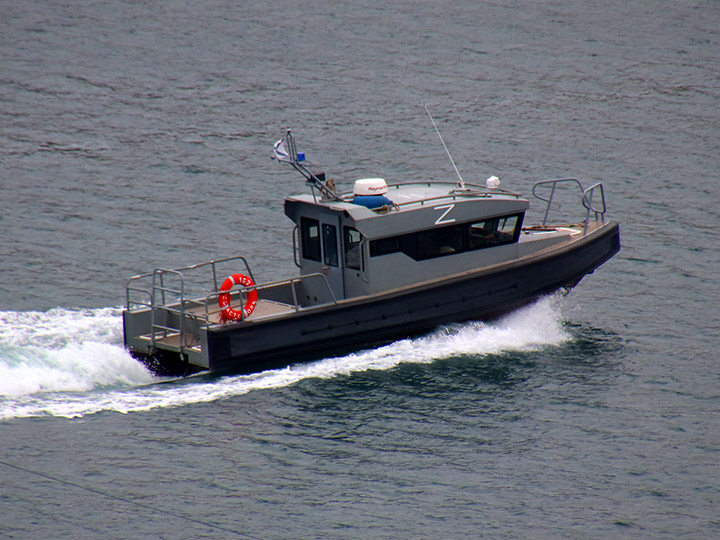 Рейдовый катер РК-162 Черноморского флота на ходу