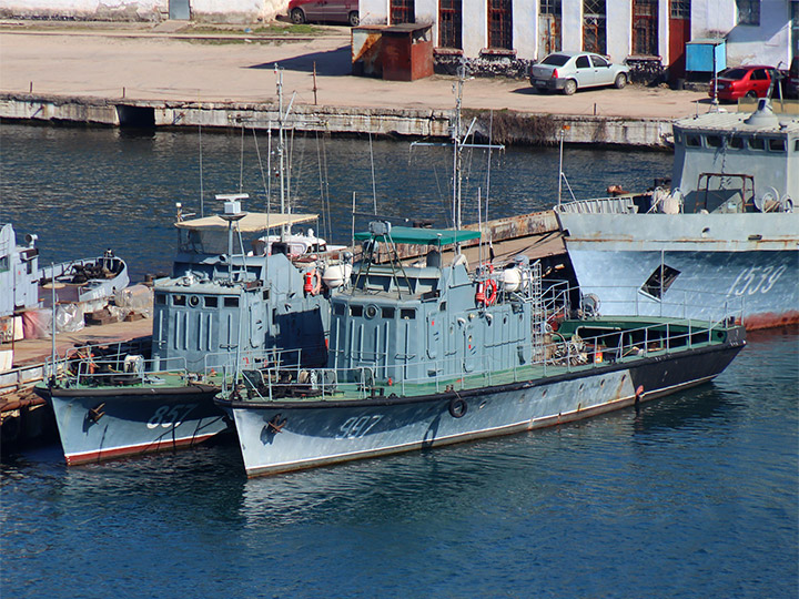 Катера-торпедоловы ТЛ-857 и ТЛ-997 ЧФ РФ