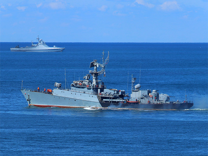 МПК "Ейск" Черноморского флота проекта 1124М на ходу