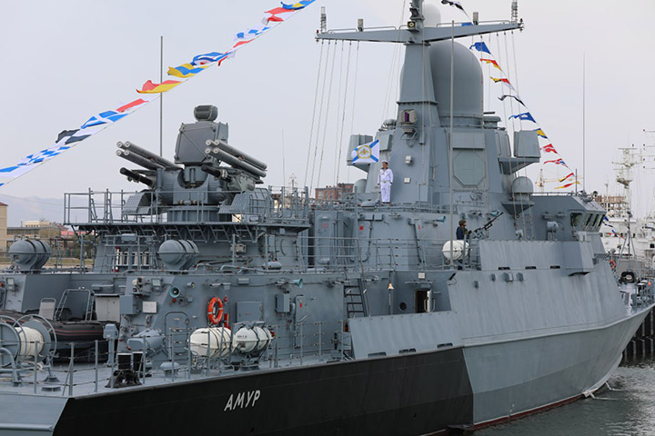 Missile Corvette Amur of the Black Sea Fleet - official ceremony of accepting